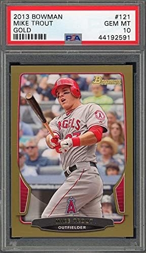 Mike Trout 2013 Bowman Gold Baseball Card #121 Graded PSA 10 post thumbnail image