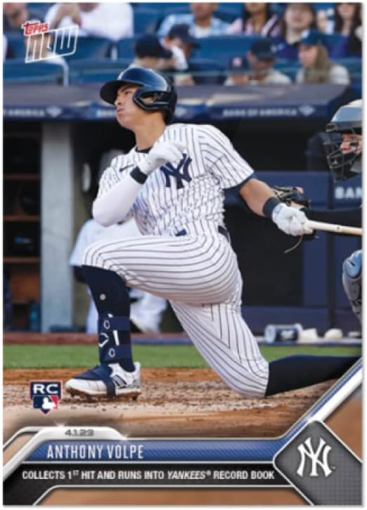 2023 Topps Now Baseball #22 Anthony Volpe New York Yankees RC Rookie 1st Hit Official MLB Trading Card ONLINE EXCLUSIVE LIMITED PRINT RUN post thumbnail image