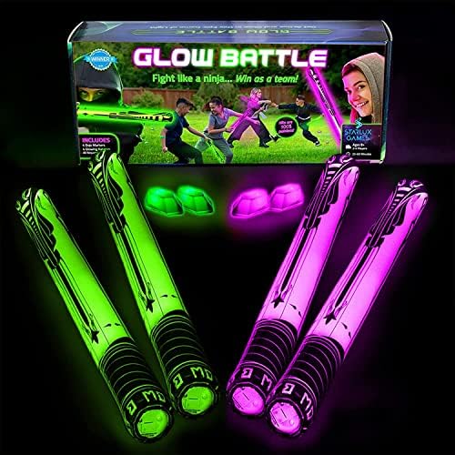 Ninja Toys Meet Samurai Swords in Glow Battle | Summer Toys for Kids Ages 8-12, 2-4 Players | A Glow-in-The-Dark Outdoor Game | Camping Activity & Party Games for Kids post thumbnail image