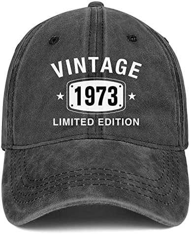 50th Birthday Gifts for Men Women 1973 Hats Vintage 50 Year Old Embroidered Baseball Cap post thumbnail image