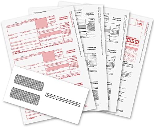 1099 NEC Forms 2022, 1099 NEC Laser Forms IRS Approved Designed for QuickBooks and Accounting Software 2022, 4 Part Tax Forms Kit, 15 Vendor Kit – Total 23 (63) Forms (with Envelope) post thumbnail image