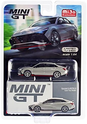 Hyundai Elantra N Cyber Gray Metallic Limited Edition to 2400 Pieces Worldwide 1/64 Diecast Model Car by True Scale Miniatures MGT00386 for Unisex Adult post thumbnail image