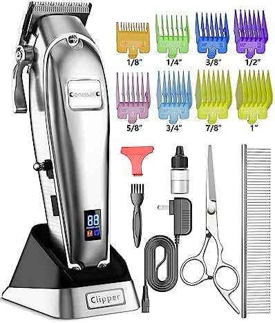 oneisall Dog Grooming Clippers for Thick Heavy Coats,2 Speed Cordless Hair Trimmers with Metal Blade Grooming Kit for Pets Dogs Cats Animals post thumbnail image