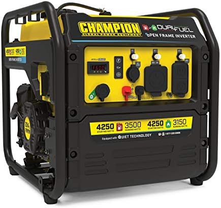 Champion Power Equipment 200914 4250-Watt Open Frame Inverter Generator, Dual Fuel Technology post thumbnail image