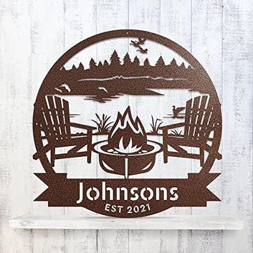 RealSteel Lake Campfire Monogram, Metal Sign Décor, Custom Home & Wall Decoration, Personalized Sign, Outdoor Campsite, for Backyards, Deer Leases, Campgrounds, and Fire Pit (24″, Penny Vein) post thumbnail image