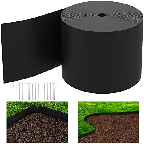 Watayo 30 FT Grass Barrier Landscape Edging Coil -5 inch Depth Terrace Board Edging -Flexible Garden Bed Edging -Weed Barrier Edging for Garden Lawn Area Backyard Driveway Path Sidewalk post thumbnail image