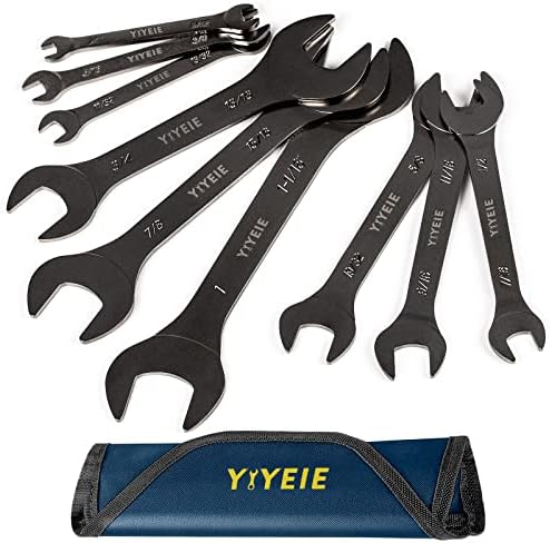 YIYEIE 9pcs Super-Thin Open End Wrench Set, SAE 1/4″ to 1-1/16″, Nickel Plating, CR-V Steel, Ultra-Slim Flat Wrench Set with Rolling Pouch post thumbnail image