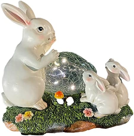 Solar Powered Family of Bunnies Outdoor LED Garden Light Decor, Garden Ornament (Bunnies Family on a Lawn) post thumbnail image