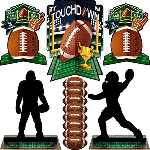 25 Pieces 3D Football Table Centerpiece Football Centerpieces Football Player Silhouette Centerpieces Football Party Decoration for Sports Game Day Party Tailgate Party Football Party Supplies post thumbnail image