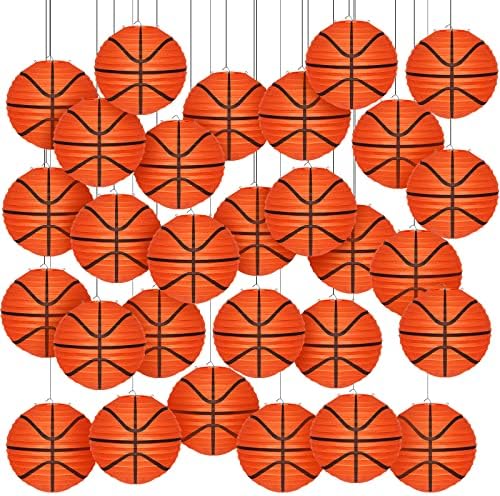 Basketball Paper Lanterns 8 Inch Basketball Shaped Sport Paper Lanterns Basketball Hanging Lanterns Basketball Decor for Boys and Girls Basketball Theme Birthday Party Decorations, Orange (18 Pack) post thumbnail image