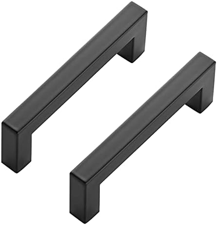 Ravinte 30 Pack Black Cabinet Pulls 4 Inch Square Cabinet Handles Matte Black Kitchen Hardware for Cabinet Square Drawer Pulls post thumbnail image