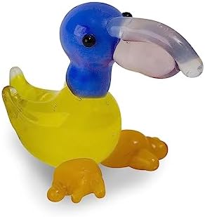 Tynies Pez The Pelican Handmade Glass Figurines with Collector’s Frame – Glass Animals Collectible Miniature – Blown Glass Art for Kids & Home Decorations (Yellow) post thumbnail image