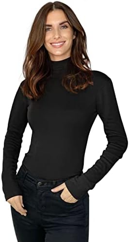 NY Threads Long Sleeve Turtleneck Women Thermal Base Layer Slim Fit Active Shirt post thumbnail image