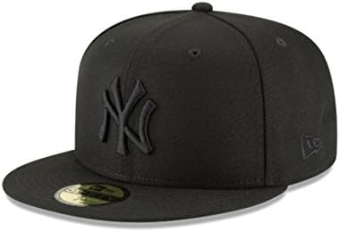 New Era 59Fifty Hat MLB Basic York Yankees Black/Black Fitted Baseball Cap 7 post thumbnail image