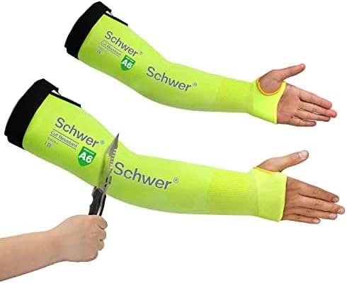 Schwer ANSI A6 Cut Resistant Gardening Sleeves with Thumb Hole, 18 inch Arm Protectors for Thin Skin and Bruising, Arm Guards for Gardening, Repairing, Kitchen, Pet Grooming (1 Pair, Yellow) post thumbnail image