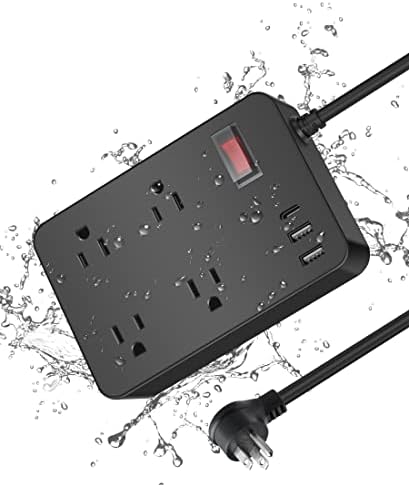 Outdoor Power Strip Weatherproof with USB C, Waterproof Surge Protector with 4 Outlets,Outdoor Electrical Outlet,Outdoor Multi Plug Outlet for Camping, Garden, Kitchen, Bathroom, 6ft Cord,Flat Plug post thumbnail image