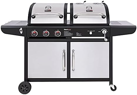 Royal Gourmet ZH3002SN 3-Burner 25,500-BTU Dual Fuel Gas and Charcoal Grill Combo, Cabinet Style, 64.17″ D x 27.86″ W x 45.28″ H, Silver post thumbnail image