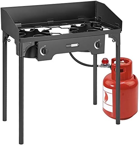 VIVOHOME Double Burner Stove 150,000 BTU/hr, Heavy Duty Outdoor Dual Propane with Windscreen and Detachable Legs Stand for Camping Cookout post thumbnail image