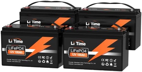 Litime 12V 100Ah LiFePO4 Lithium Battery Built-in 100A BMS, 1280Wh Output Power, 4000-15000 Deep Cycles Backup Power, Perfect for RV, Solar, Marine, Home Energy Storage (4 Packs) post thumbnail image