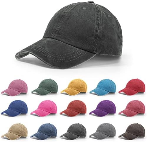 15 Pcs Vintage Baseball Cap Washed Distressed Baseball Hat Twill Adjustable Hat Unisex Sport Cap Women Men post thumbnail image