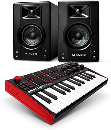 Recording Studio Package – Akai Professional MPK Mini MK3 USB MIDI Keyboard Controller and M-Audio BX3 3.5″ 120W Speakers, with Production Software post thumbnail image