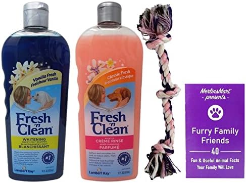 Fresh ‘n Clean Whitening Snowy-Coat Vanilla Shampoo and Classic Fresh Creme Rinse (18 Ounces) – Plus Rope Toy and Fun Animal Facts Booklet Bundle post thumbnail image