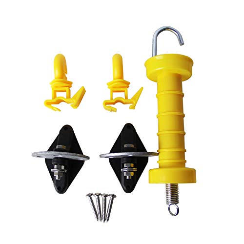 Farmerry Practical Electric Fence Gate Handle with Anchor and Insulator, Yellow post thumbnail image