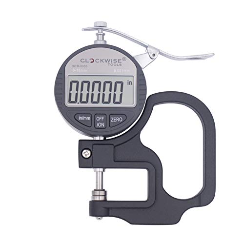 Clockwise Tools DTNR-0055 Electronic Digital Dial Thickness Gauge 0-0.4 inch/10mm 0.00005″ Resolution Measuring Tool post thumbnail image