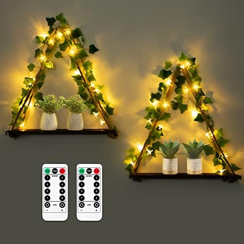 Doozx Hanging Shelves with Led-Strip – Set of 2, Macrame Wall Hanging Shelf for Wall Decor for Bedroom Living Room Bathroom, Boho Room Decor Aesthetic, Plant Decor post thumbnail image