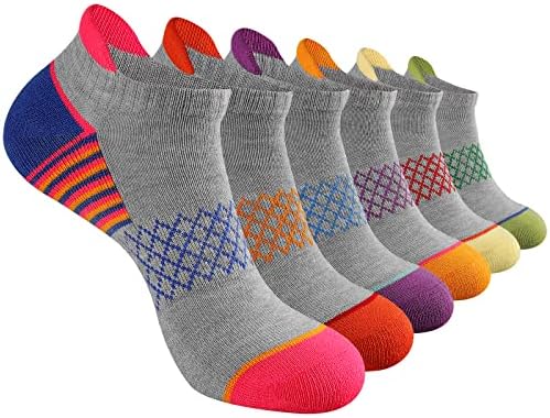 eallco Womens Ankle Socks Athletic Running Socks Sport Cushioned Socks With Tab 6 Pairs post thumbnail image