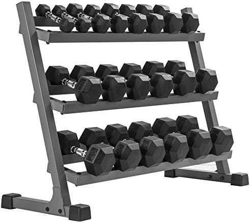 XMark Rubber Hex Dumbbell Weight Sets, 380 lb to 550 lb Dumbbell Sets With Dumbbell Storage Rack, Complete Your Home Gym with an Adjustable Dumbbell Weight Bench or Purchase Each Separately, Home Gym Essentials post thumbnail image