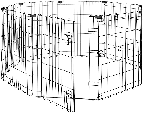 Amazon Basics – Octagonal Foldable Metal Exercise Pet Play Pen for Dogs, Fence Pen, Single Door, Small, 60 x 60 x 30 Inches, Black post thumbnail image