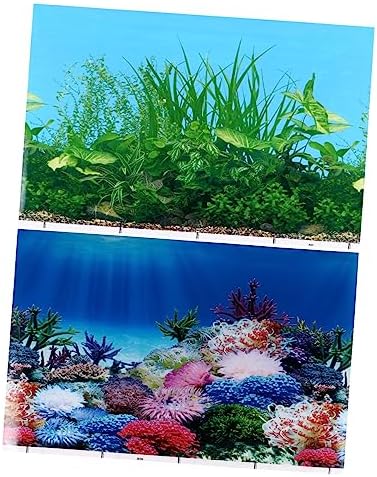 PATKAW 2pcs Fish Tank Stickers 3D Picture Aquarium Decals Peel and Stick Aquarium Background Ocean Decor Aquarium Poster Background Fish Tank Aquarium Poster Coraline Stickers Sticky post thumbnail image