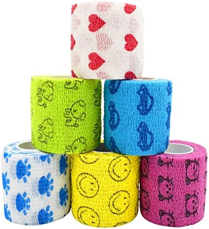 Stmandy Vet Tape wrap, wrap Bandage 2 inch 6 Rolls,Adhesive wrap Bandage for The Person or The Pets (cat,Dogs,Horse and Other Animal) who was injure or Have Wounds (Cartoon 6pcs) post thumbnail image