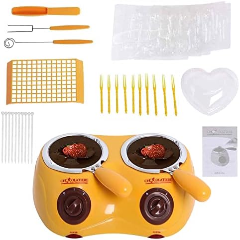 Electric Candy Chocolate Melting Pot Mini Electric Chocolate Melting Pot for Milk Chocolate Cheese Butter Candy Fondue Melter Machine Kitchen Tools Heating Candy Chocolate Melting Yellow post thumbnail image