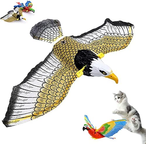 XIGUA Simulation Bird Interactive Cat Toy for Cats, Automatic Hanging Eagle Flying Bird Funny Cat Interactive Toy Supplies for Cats Kitten Play Chase Exercise, Pet Cat Playing Toy Pet Supplies(Eagle) post thumbnail image