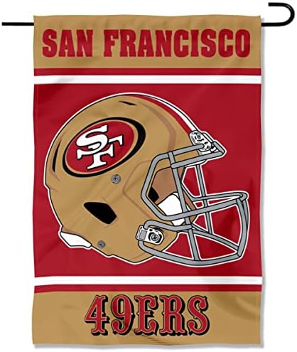 San Francisco 49ers Helmet Double Sided Garden Banner Flag post thumbnail image