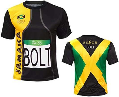 Men Sports Usain Bolt Rio T Shirt Jersey Jamaica post thumbnail image