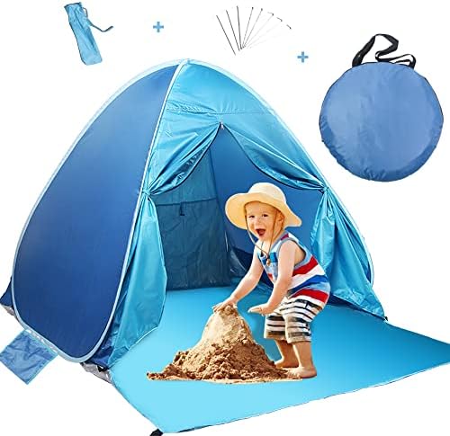 Beach Tent, Sunba Youth Beach Shade, Anti UV Instant Portable Tent Sun Shelter, Pop Up Baby Beach Tent, for 2-3 Person post thumbnail image