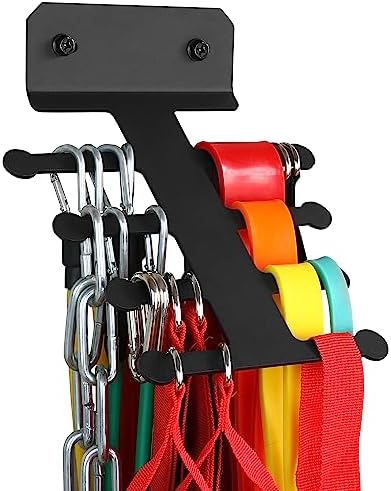 Resistance Band Rack Band Storage Hanger Gym Equipment Organizer Pull Up Bands Rack Resistance Bands Rack Jump Ropes Rack Storage Rack for Home Gym post thumbnail image