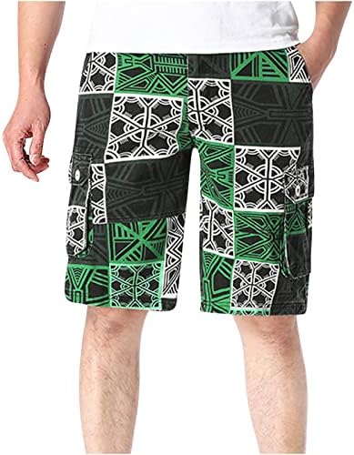 Vintage Stripe Print Shorts Men’s Casual Mid-Waist Multi-Pocket Work Shorts Trendy Slim Fit Straight Leg Cargo Shorts post thumbnail image