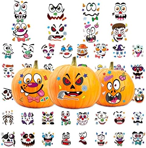 24 Sheet Halloween Pumpkin Decorating Stickers – Jack-o-Lantern Decoration Kit – 48 Total Face Stickers – Cute Halloween Decor Idea – Treats, Gifts, and Crafts for Kids post thumbnail image