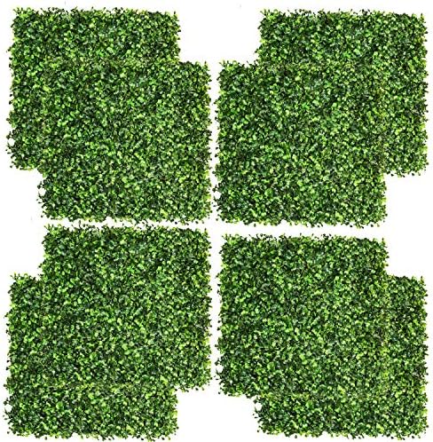 DearHouse 8 Pieces 20″x 20″ Artificial Boxwood Panels Topiary Hedge Plant, Privacy Hedge Screen UV Protected Suitable for Outdoor, Indoor, Garden, Fence, Backyard and Decor post thumbnail image