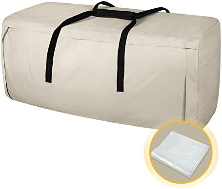 Porch Shield Outdoor Cushion Storage Bag 48 inch Waterproof Outside Storage Bags for Patio Furniture with Zippers and Handles post thumbnail image