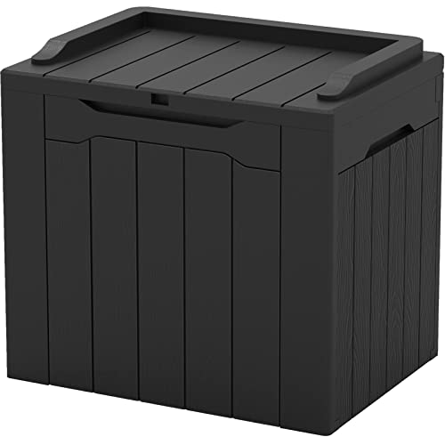 Patiowell 30 Gallon Resin Deck Box, Outdoor Storage Box for Patio Furniture, Deliveries, Pool Supplies,Waterproof and Lockable, Black post thumbnail image