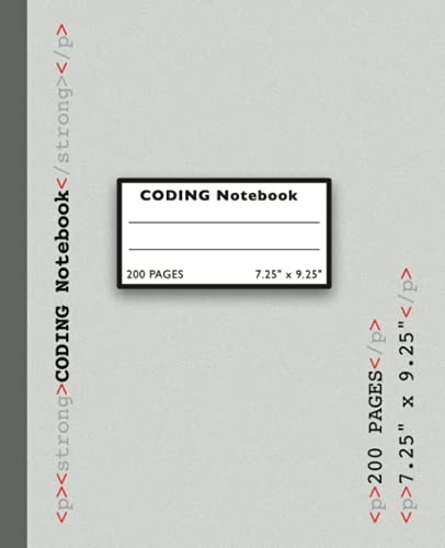 CODING Notebook: Code Workbook, Ideal for Software Developers, Engineer, Programmer, great gift idea for any coder. 7.5“x9.25” size, 200 pages (Glossy Cover) post thumbnail image