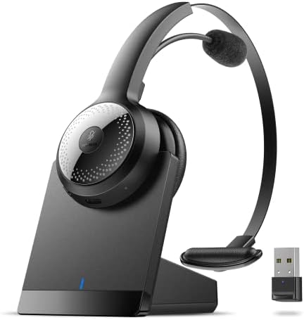 BRAMMAR Wireless Headset for Computer, Bluetooth Headset with Noise Cancelling Microphone for PC, 35H Lightweight USB Headset with Mute Button, Suitable for Remote Working/Call Center/Online Class post thumbnail image