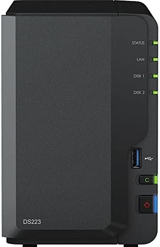 Synology DiskStation DS223 NAS Server with RTD1619B 1.7GHz CPU, 2GB Memory, 8TB HDD Storage, 1 x 1GbE LAN Port, DSM Operating System post thumbnail image