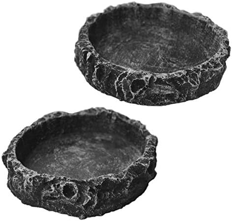 2 Pack Reptile Water Dish Reptile Water and Food Bowls Reptile Feeding Dish,Breadworm Feeding for Leopard Gecko Lizard Spider Scorpion Chameleon (2Pcs Round) post thumbnail image