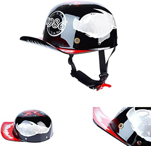 DOT Approved – Retro Baseball Style Cap Motorcycle Helmet Unisex-Adult – for Bike Cruiser Chopper Moped Scooter post thumbnail image